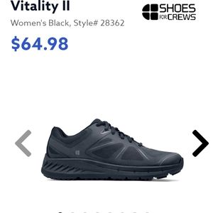 Waitress/server shoes and 2 tops